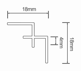 5502 Internal Corner: section drawing