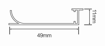 750 Light Strip Line: section drawing