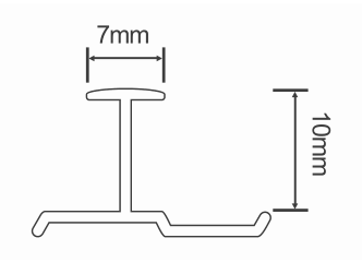 DH133 Slant H-Shape: section drawing